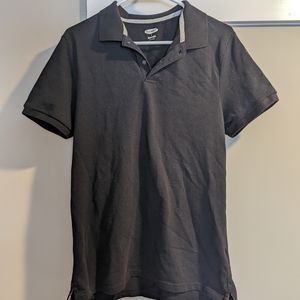 Black polo shirt